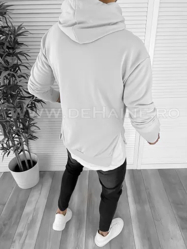 Hanorac barbati gri slim fit K179 21-1